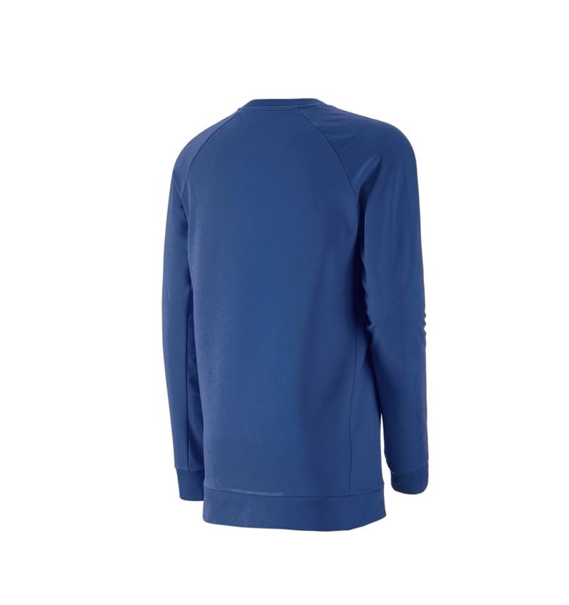 Tuin-/ Land-/ Bosbouw: e.s. Sweatshirt cotton stretch, long fit + alkalisch blauw 3