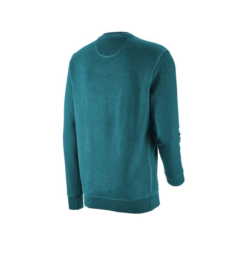 Onderwerpen: e.s. Sweatshirt vintage poly cotton + donker cyaan vintage 5