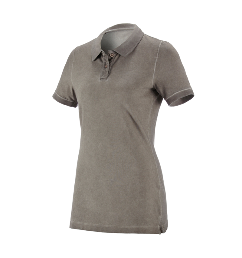 Schrijnwerkers / Meubelmakers: e.s. Polo-Shirt vintage cotton stretch, dames + taupe vintage 5
