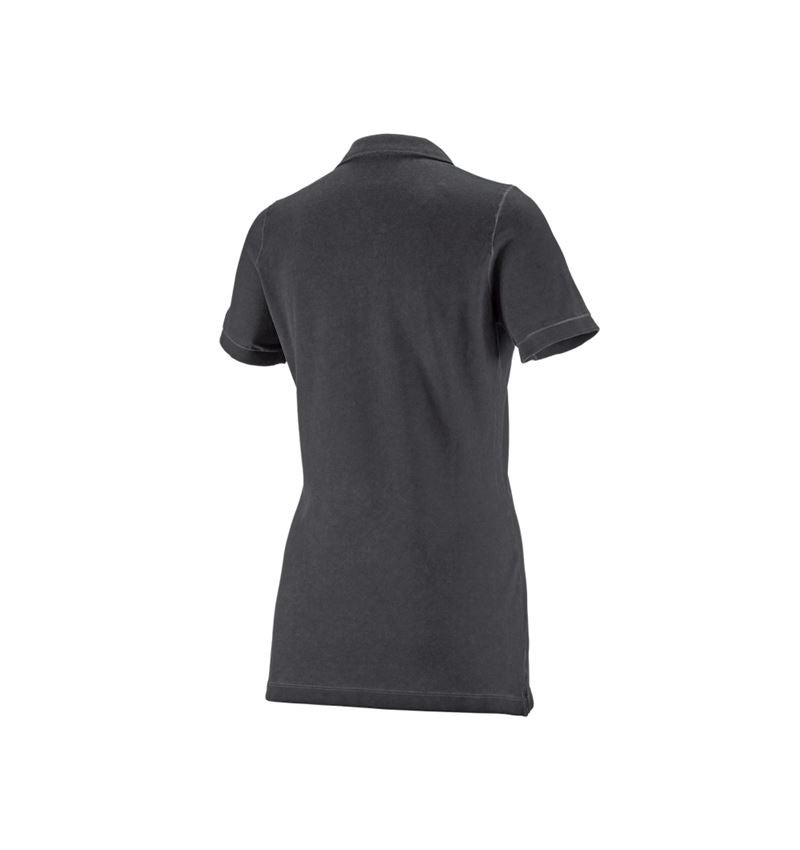 Bovenkleding: e.s. Polo-Shirt vintage cotton stretch, dames + oxidezwart vintage 1
