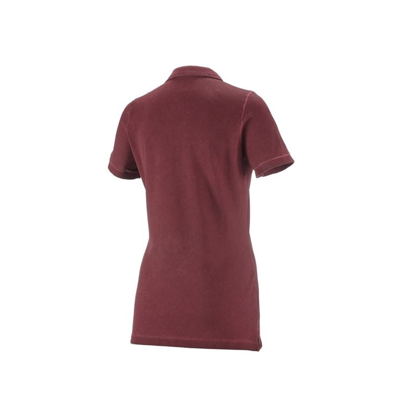Bovenkleding: e.s. Polo-Shirt vintage cotton stretch, dames + robijn vintage 1