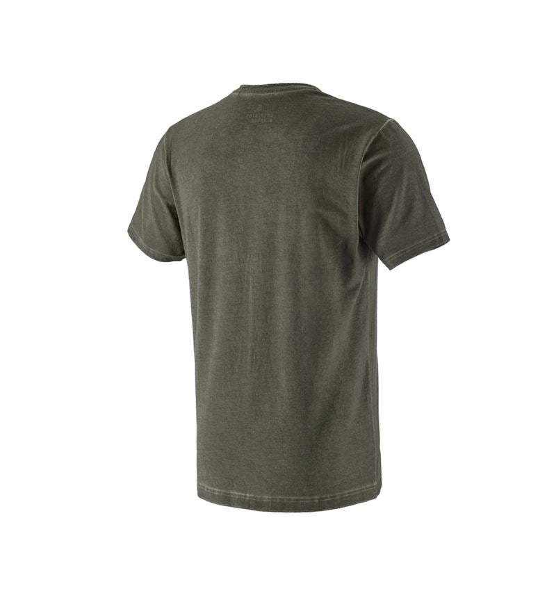 Bovenkleding: T-Shirt e.s.motion ten ostrich + camouflagegroen vintage 3