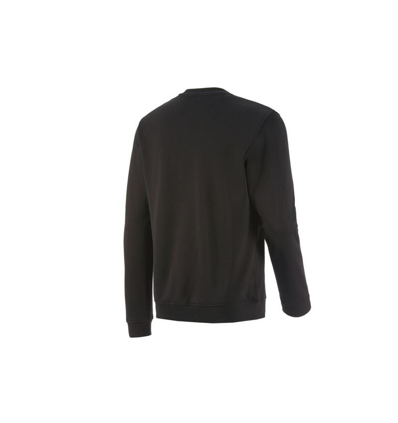 Bovenkleding: Sweatshirt e.s.motion 2020 + zwart/signaalgeel 2