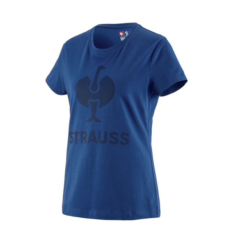 Bovenkleding: T-Shirt e.s.concrete, dames + alkalisch blauw