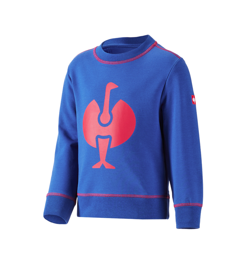 Bovenkleding: Sweatshirt e.s.motion 2020, kinderen + korenblauw/vuurrood 1