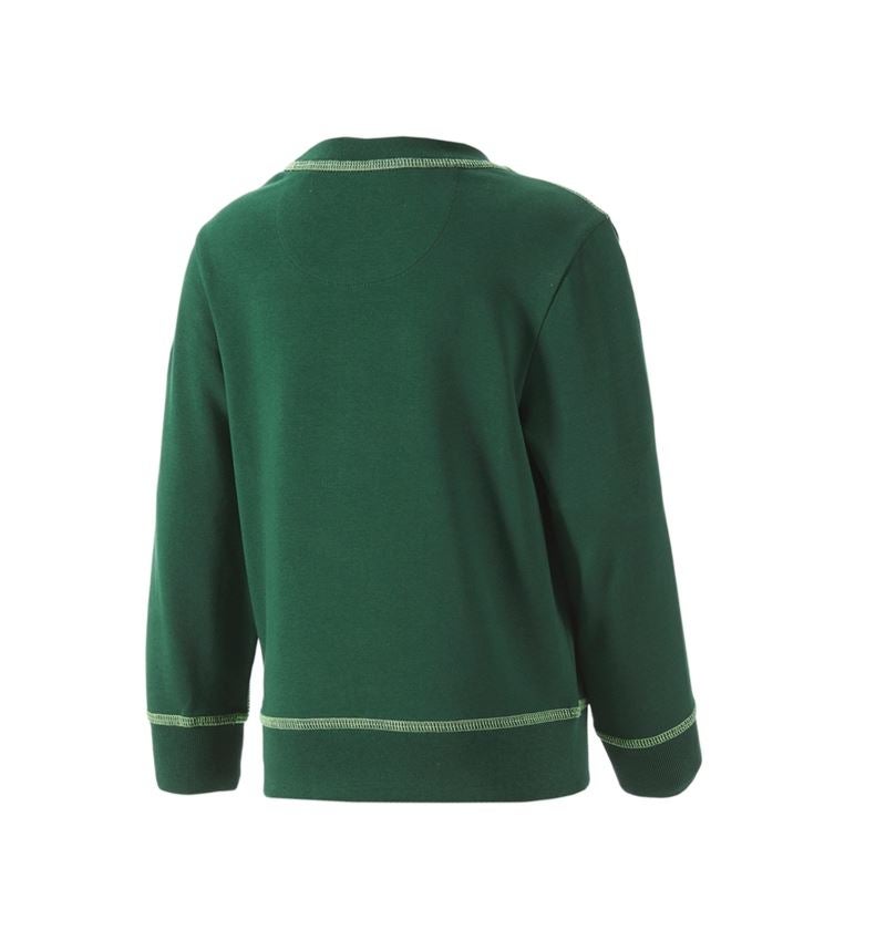 Bovenkleding: Sweatshirt e.s.motion 2020, kinderen + groen/zeegroen 2