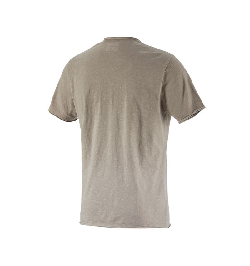 Bovenkleding: e.s. T-Shirt workwear ostrich + taupe vintage 3