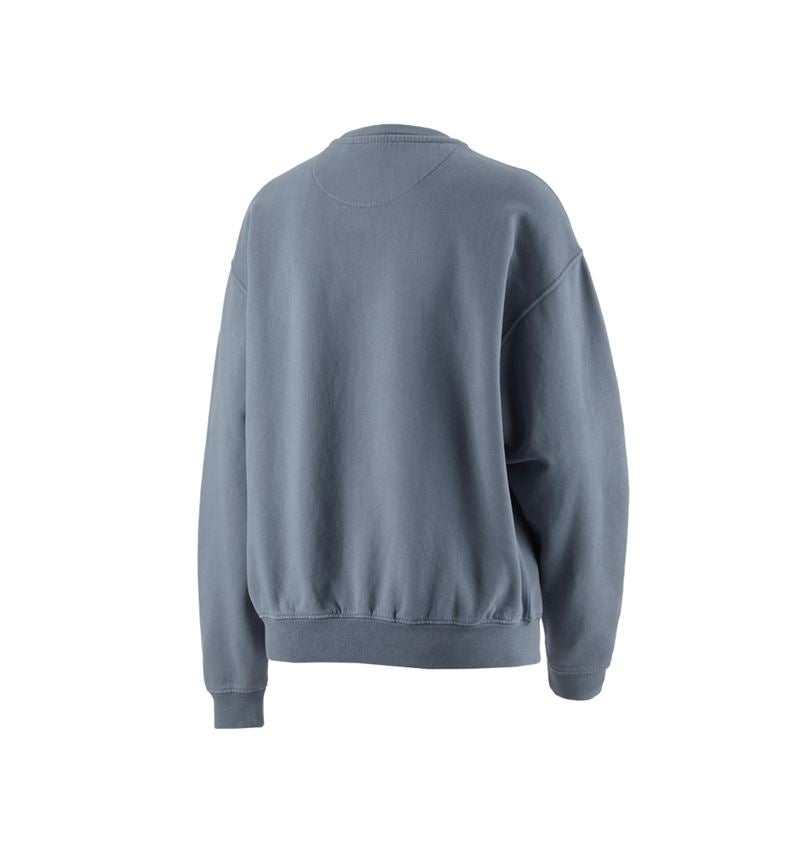 Bovenkleding: Oversized damessweatshirt e.s.motion ten + rookblauw vintage 4