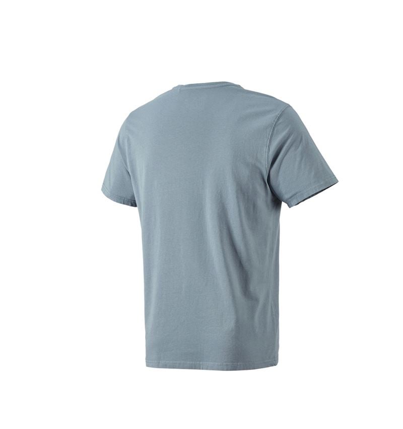 Bovenkleding: T-Shirt e.s.motion ten pure + rookblauw vintage 3