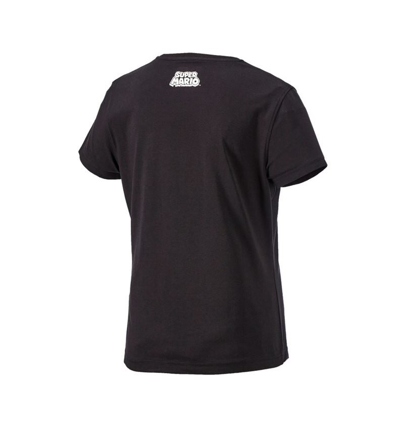 Bovenkleding: Super Mario T-Shirt, dames + zwart 3