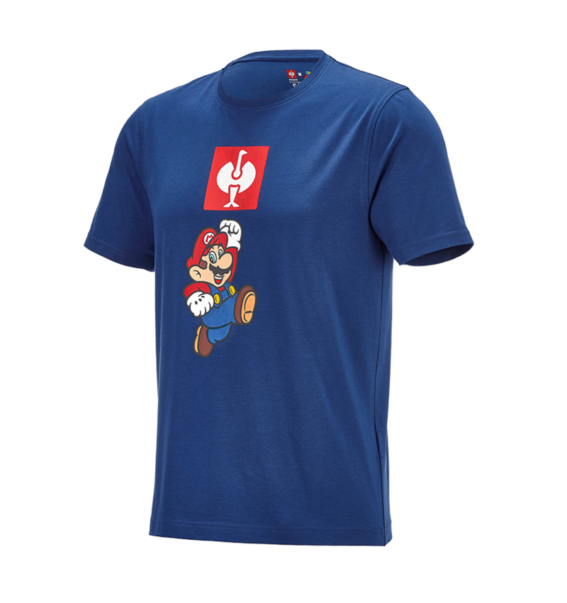 Bovenkleding: Super Mario T-shirt, heren + alkalisch blauw 4