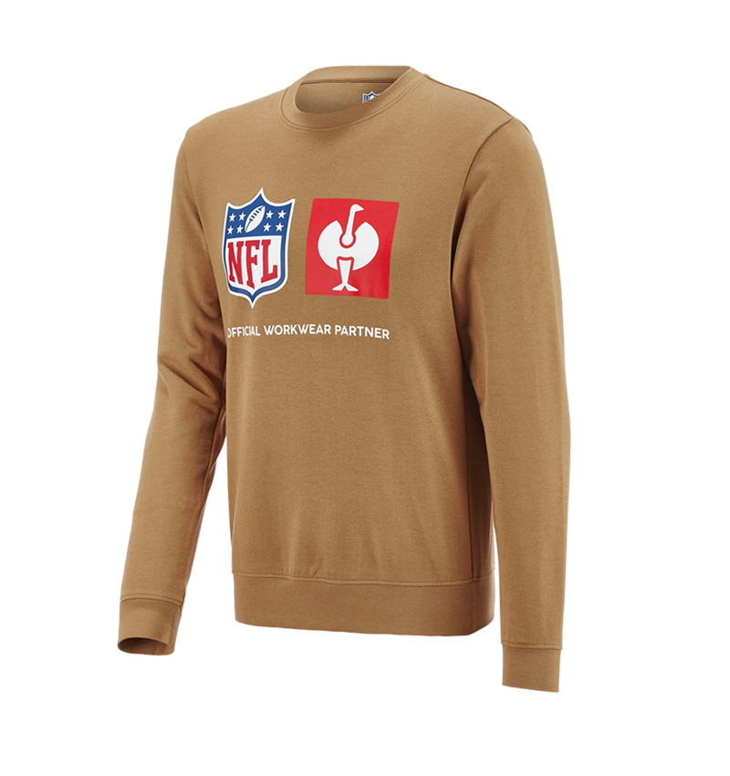 Samenwerkingen: NFL Sweatshirt cotton + amandelbruin 3