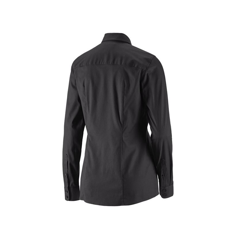 Bovenkleding: e.s. Business-blouse cotton stretch dames reg. fit + zwart 3