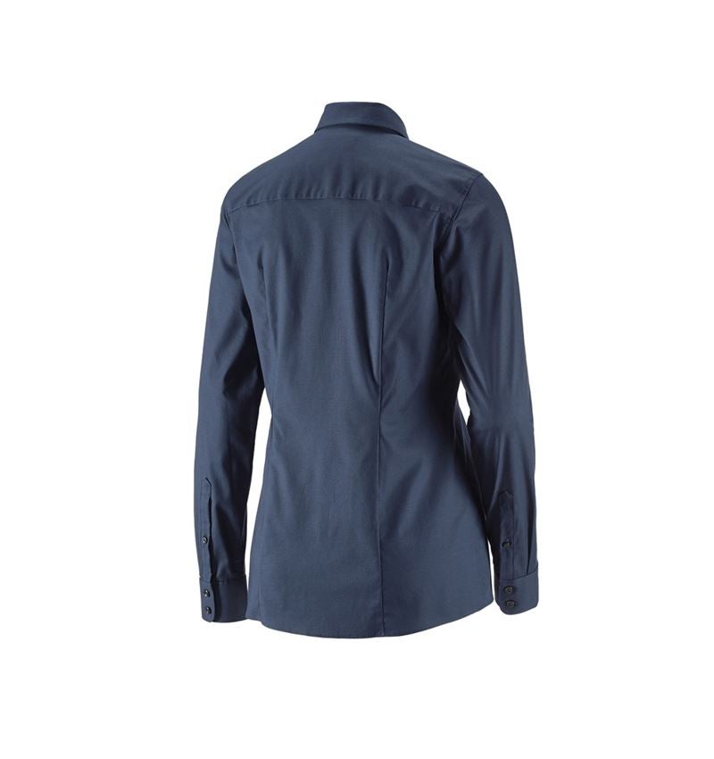 Bovenkleding: e.s. Business-blouse cotton stretch dames reg. fit + donkerblauw 3