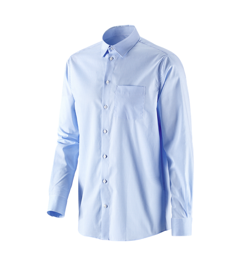 Bovenkleding: e.s. Business overhemd cotton stretch, comfort fit + vorstblauw geruit 3