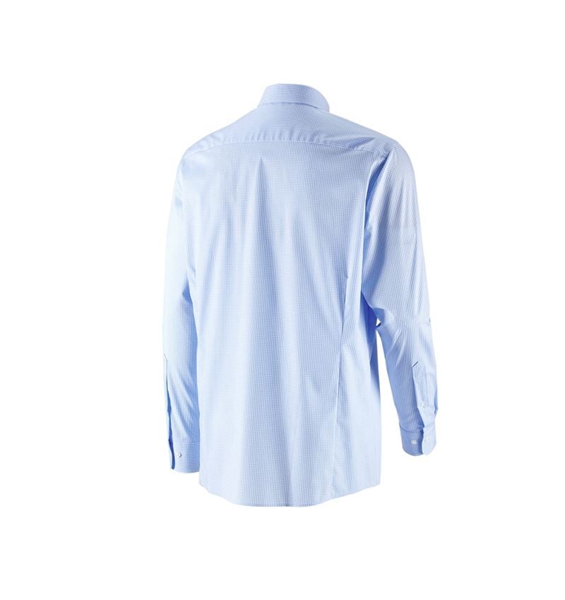Bovenkleding: e.s. Business overhemd cotton stretch, comfort fit + vorstblauw geruit 4