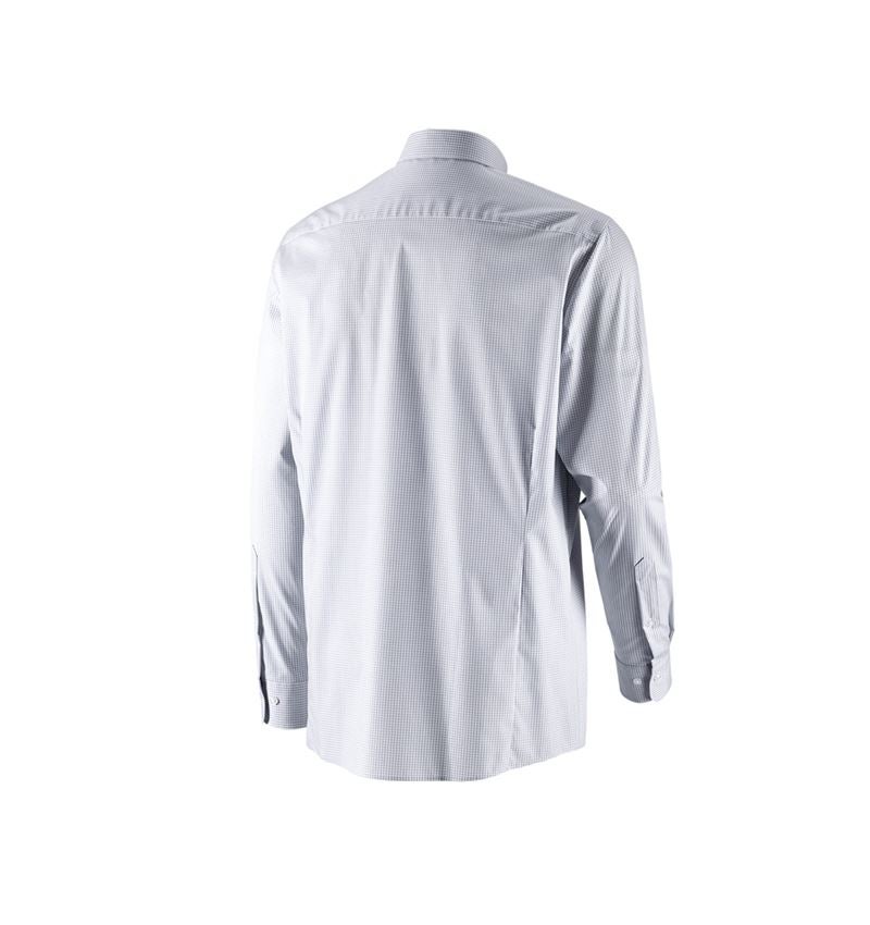 Bovenkleding: e.s. Business overhemd cotton stretch, comfort fit + nevelgrijs geruit 4