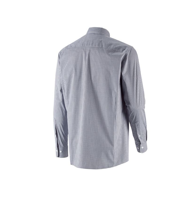 Bovenkleding: e.s. Business overhemd cotton stretch, comfort fit + donkerblauw geruit 4