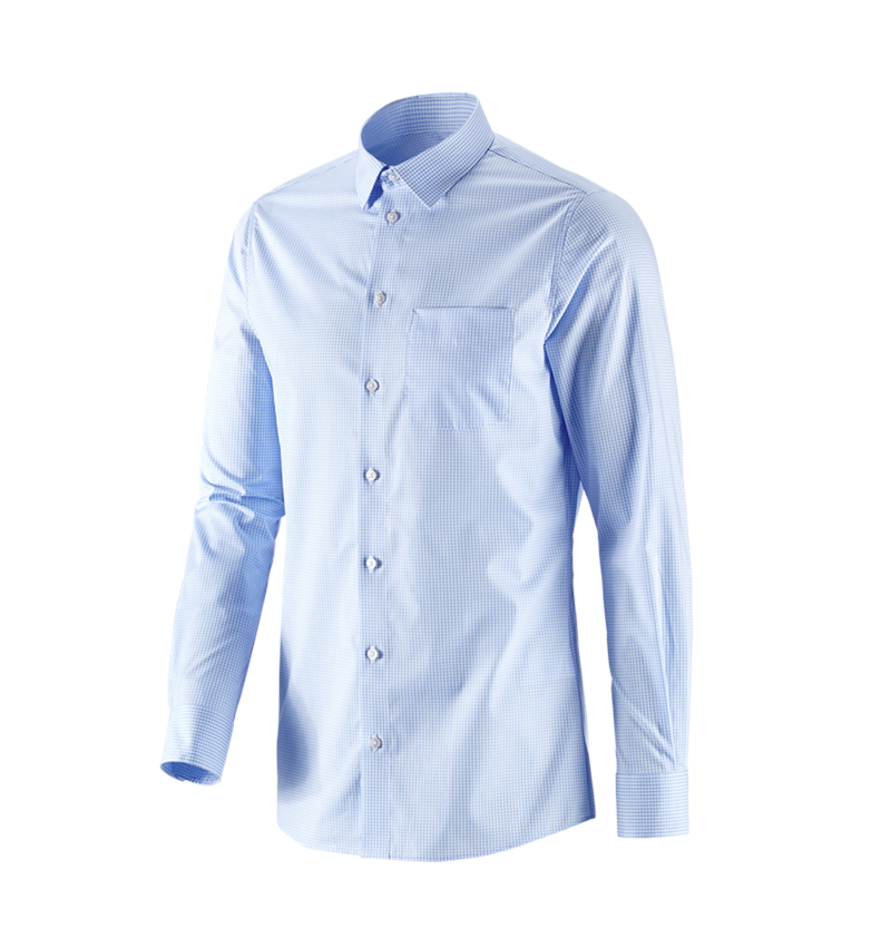 Bovenkleding: e.s. Business overhemd cotton stretch, slim fit + vorstblauw geruit 4