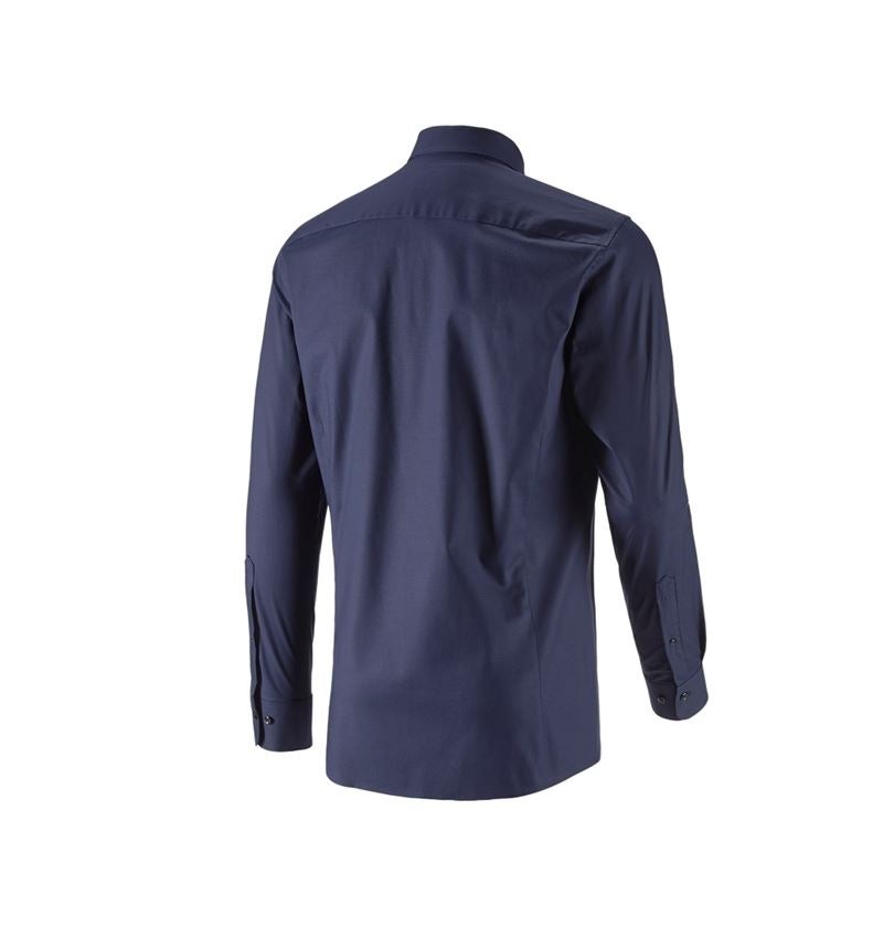 Onderwerpen: e.s. Business overhemd cotton stretch, slim fit + donkerblauw 5