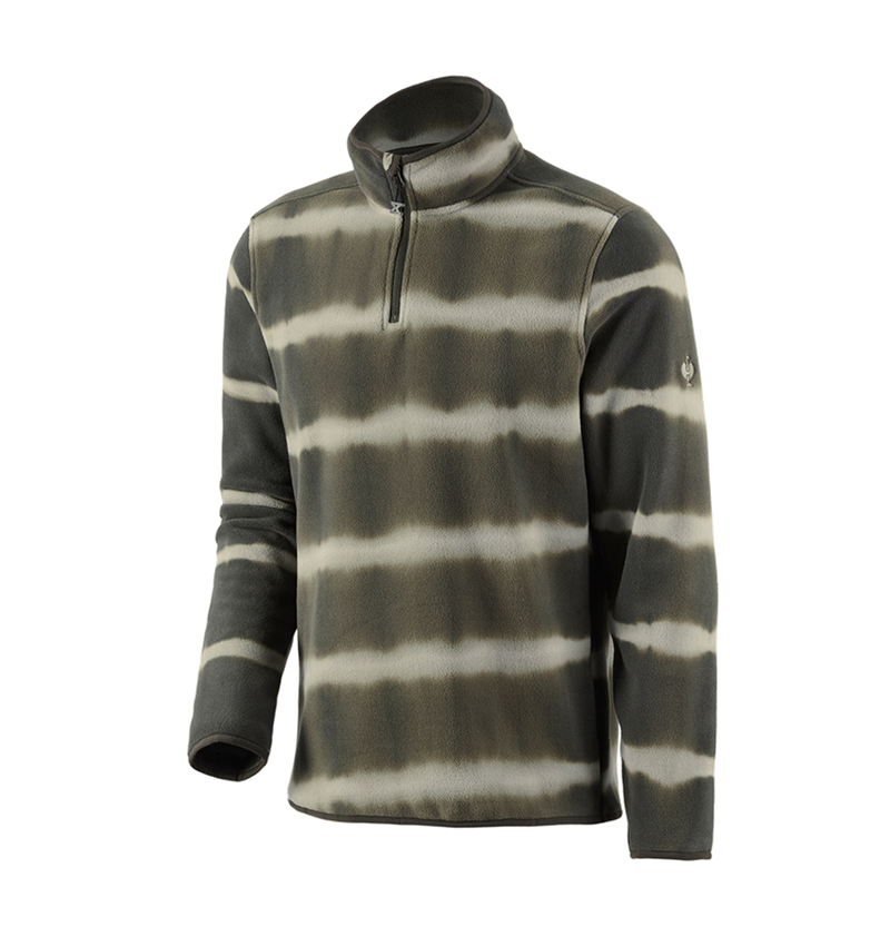 Bovenkleding: Fleece schipperstrui tie-dye e.s.motion ten + camouflagegroen/moerasgroen 2