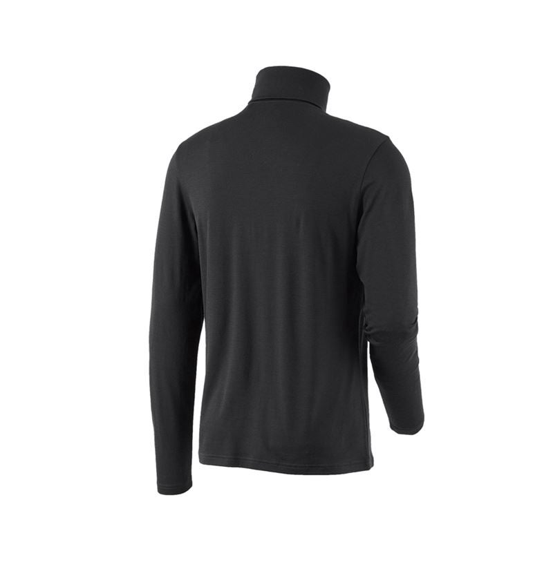Bovenkleding: Shirt met col Merino e.s.trail + zwart/zuurgeel 3