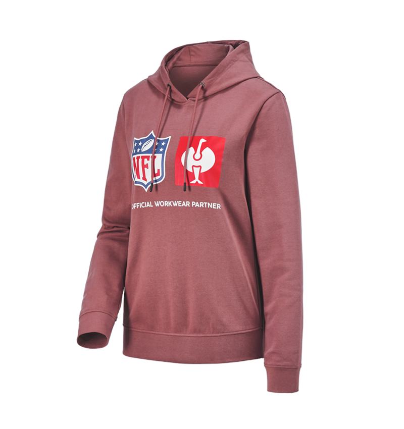 Samenwerkingen: NFL Hoodie cotton, ladies + oxiderood 7