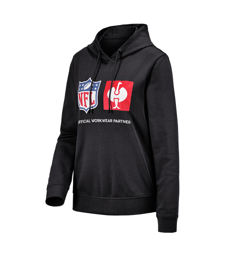 Bovenkleding: NFL Hoodie cotton, ladies + zwart 2