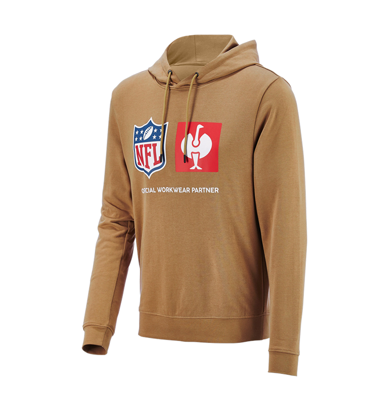 Bovenkleding: NFL Hoodie cotton + amandelbruin 6