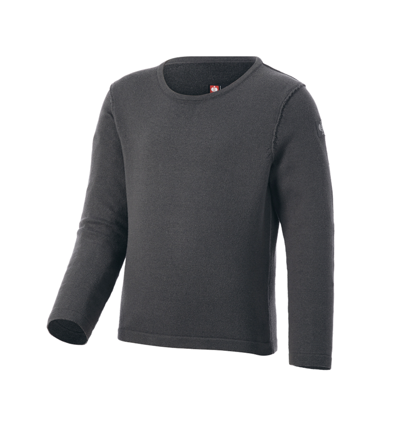 Bovenkleding: Gebreide pullover e.s.iconic, kinderen + carbongrijs 3