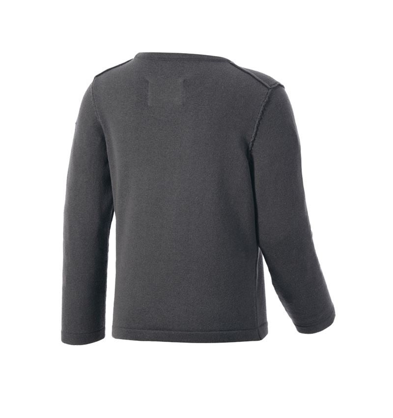 Bovenkleding: Gebreide pullover e.s.iconic, kinderen + carbongrijs 4