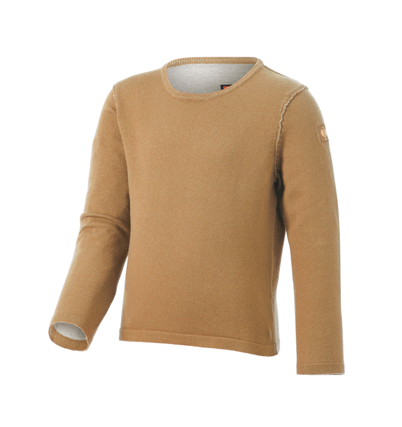 Bovenkleding: Gebreide pullover e.s.iconic, kinderen + amandelbruin 6