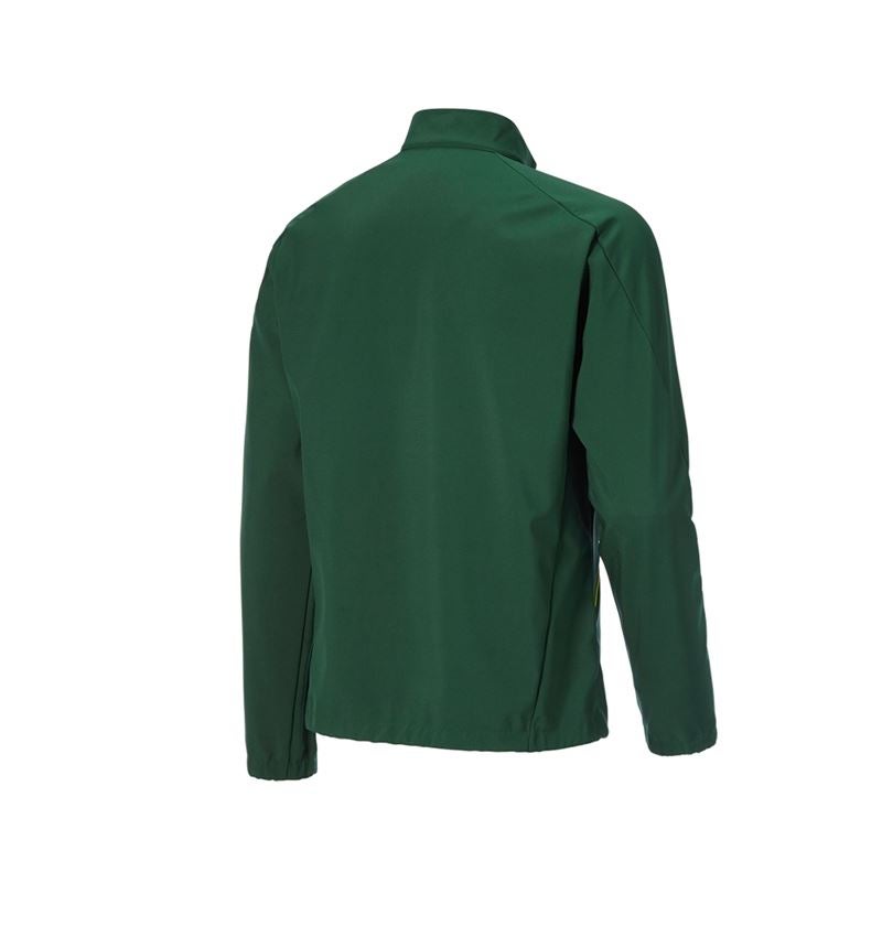 Kleding: Softshelljack e.s.ambition + groen/signaalgeel 8