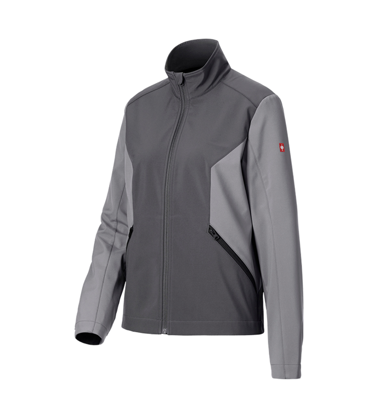 Kleding: Softshelljack e.s.trail pure, dames + carbongrijs/bazaltgrijs 8