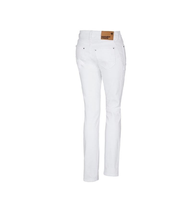 Werkbroeken: e.s. 7-pocket-jeans, dames + wit 5