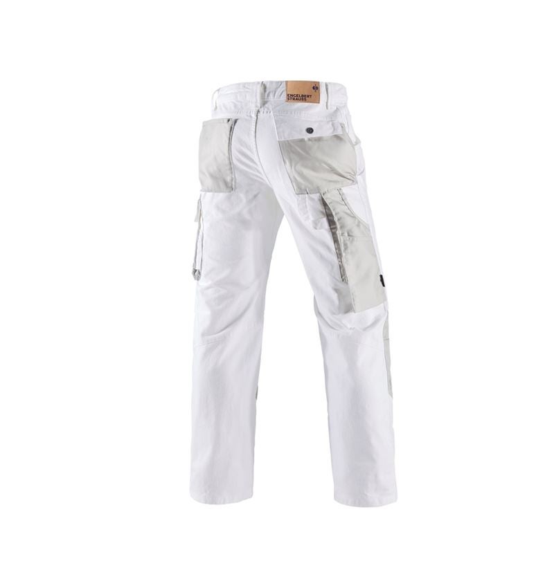 Werkbroeken: Jeans e.s.motion denim + wit/zilver 1