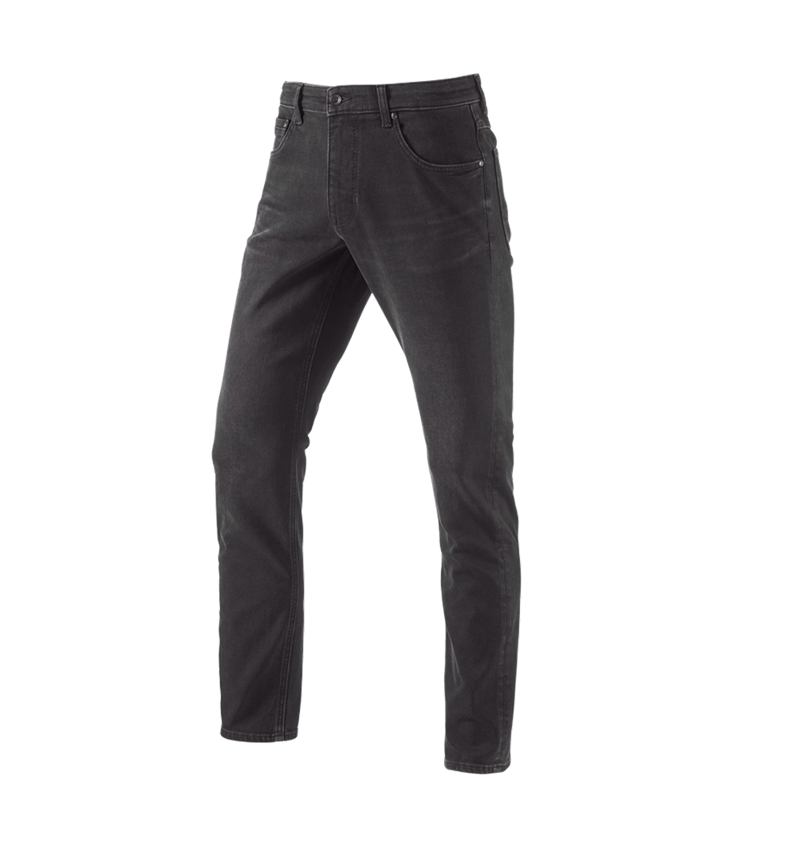 Werkbroeken: e.s. Winter stretch-jeans met 5 zakken + blackwashed 1