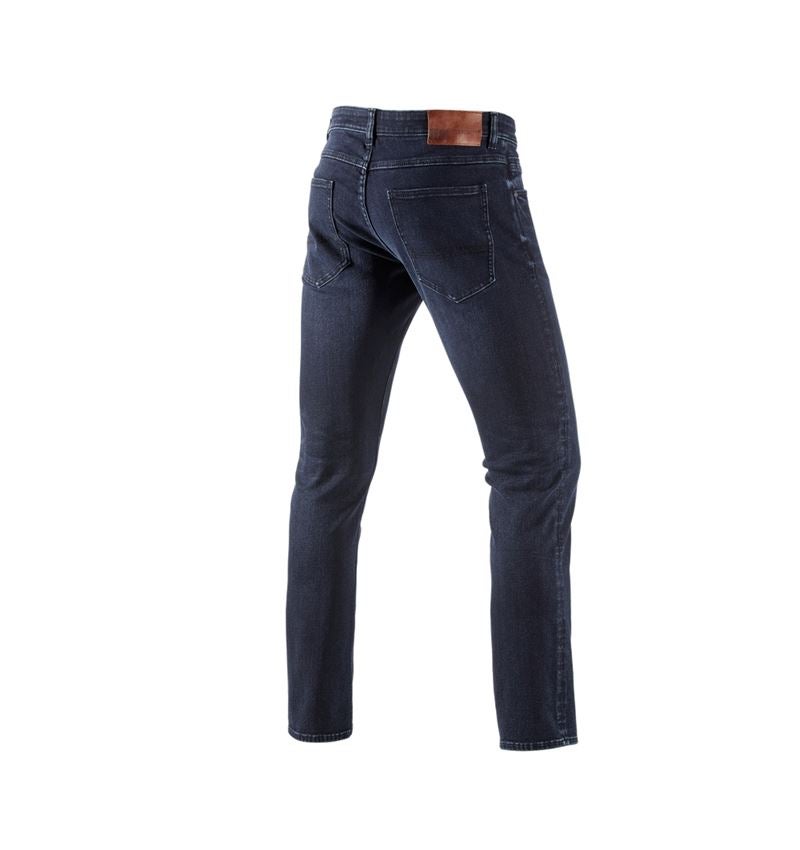 Werkbroeken: e.s. Winter stretch-jeans met 5 zakken + darkwashed 1