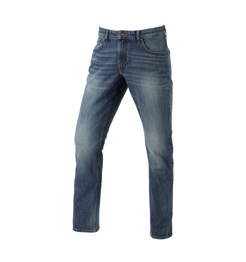 Werkbroeken: e.s. 5-pocket-stretch-jeans met duimstokzakje + mediumwashed 1