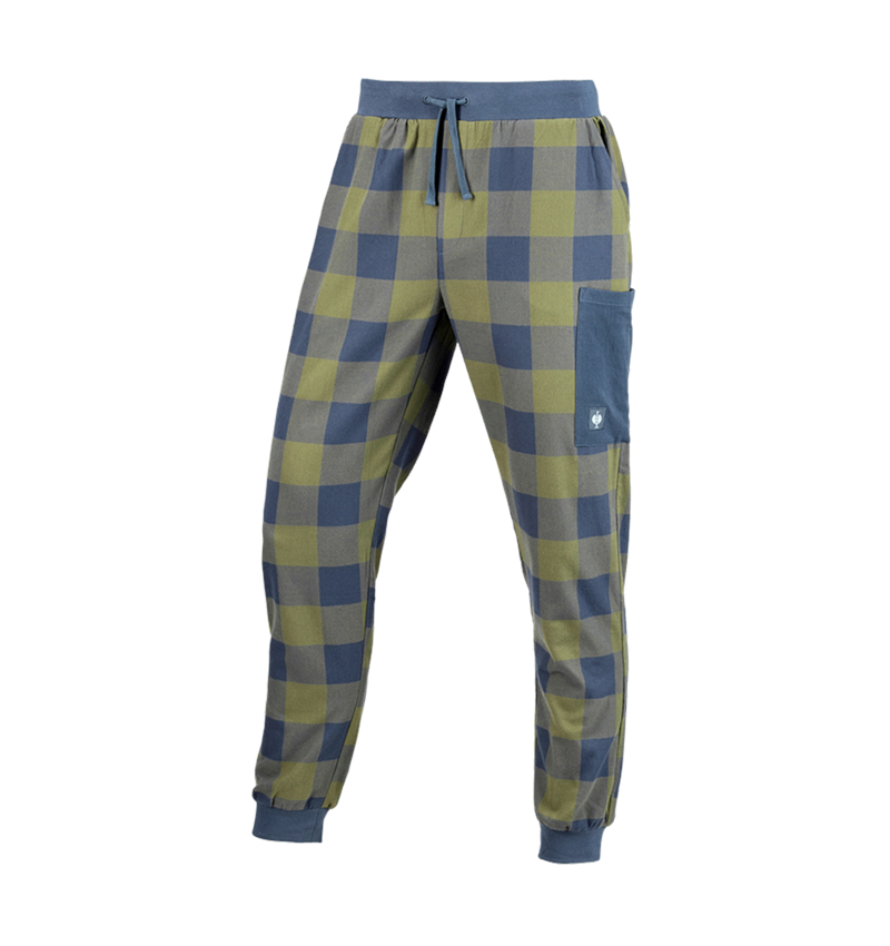 Accessoires: e.s. Pyjama broek + berggroen/oxideblauw 3