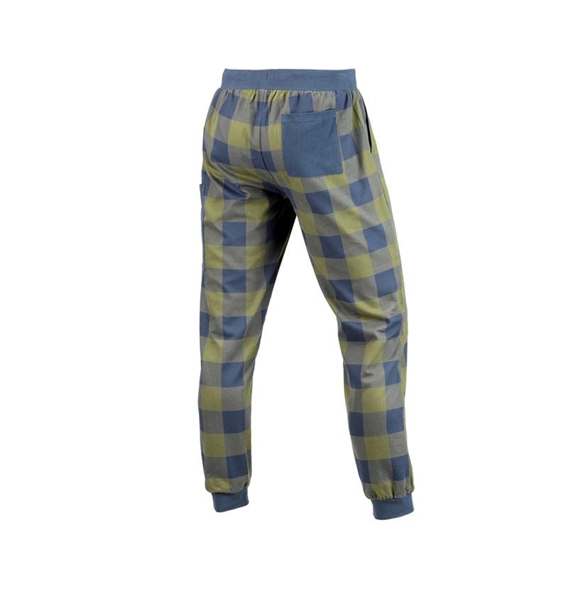 Accessoires: e.s. Pyjama broek + berggroen/oxideblauw 4