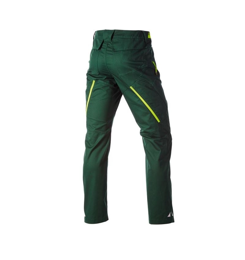 Werkbroeken: Multipocketbroek e.s.ambition + groen/signaalgeel 6