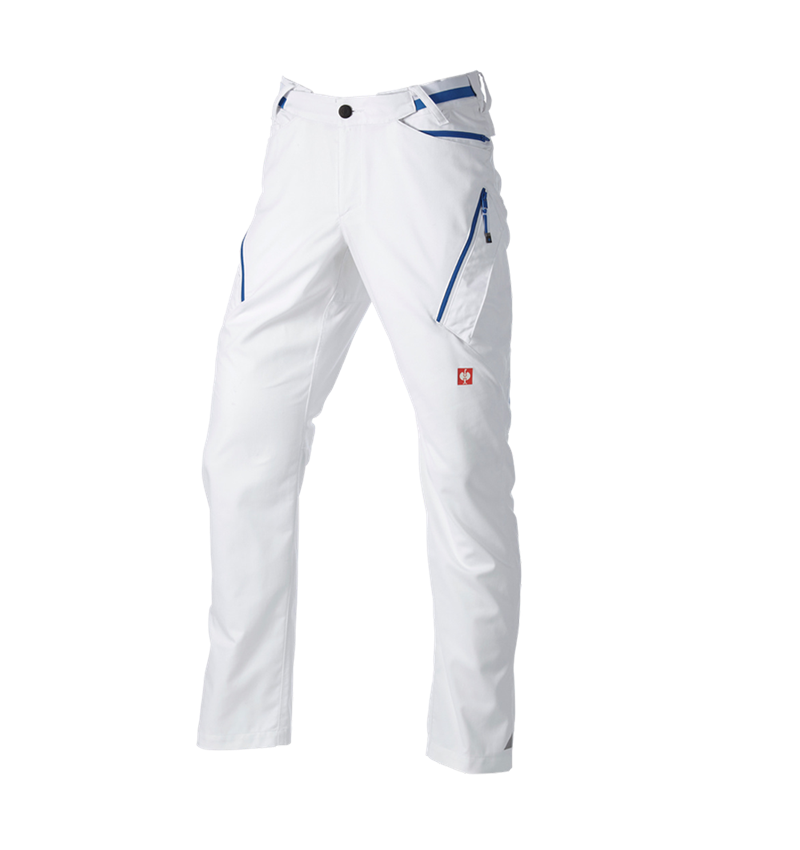 Kleding: Multipocketbroek e.s.ambition + wit/gentiaanblauw 7