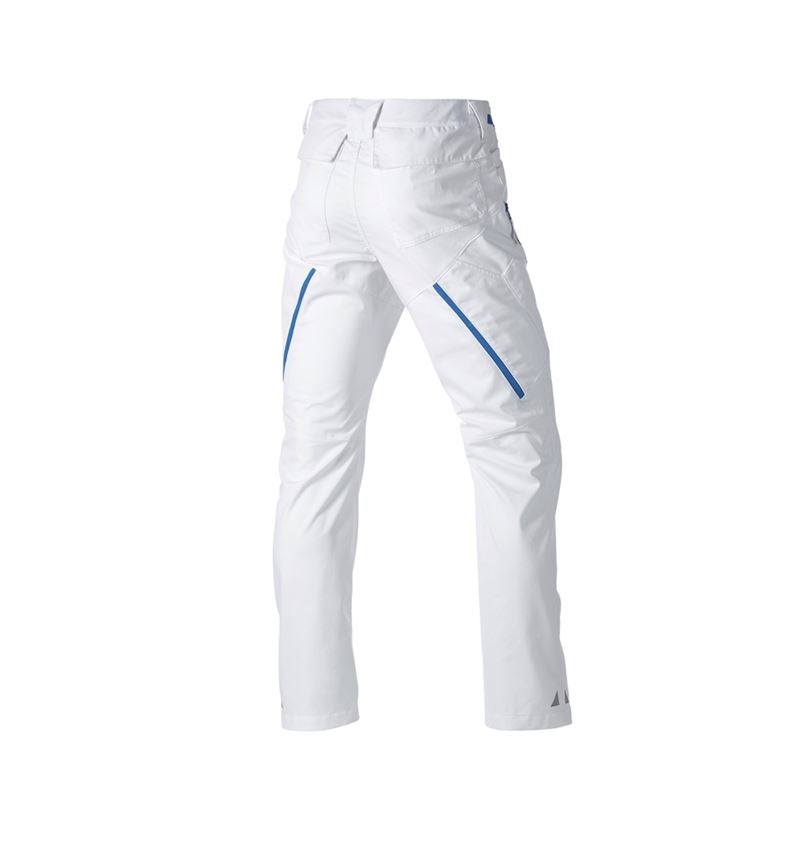 Werkbroeken: Multipocketbroek e.s.ambition + wit/gentiaanblauw 8