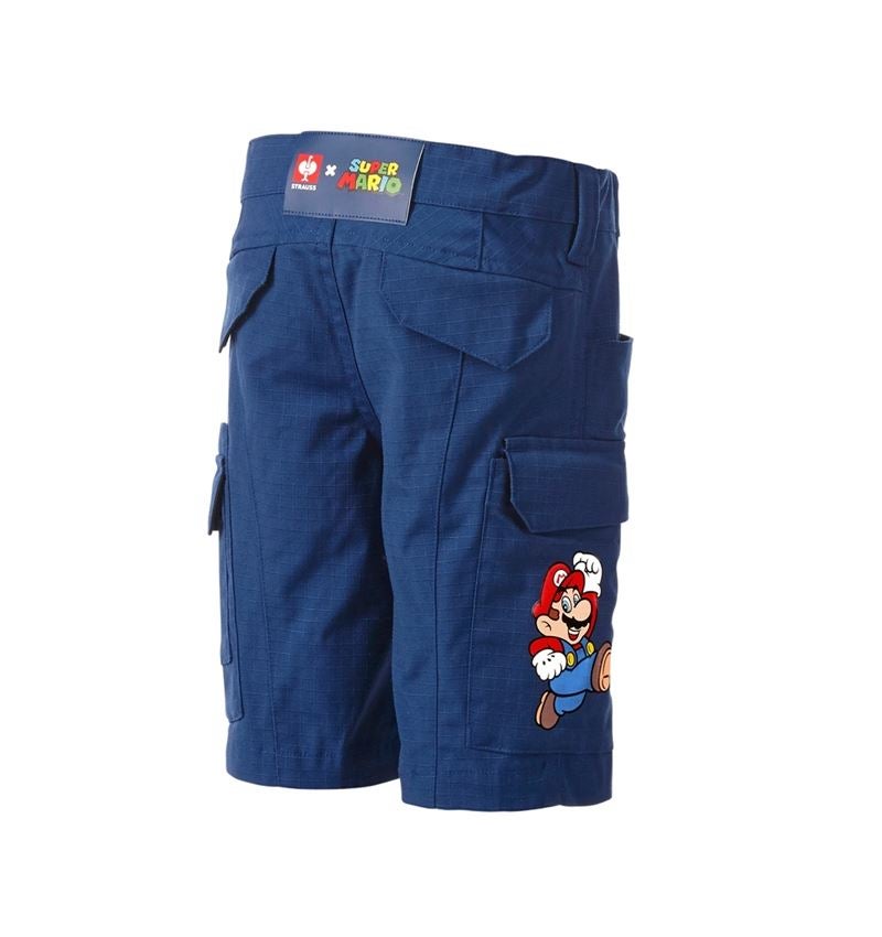Kleding: Super Mario cargoshort, kinderen + alkalisch blauw 1