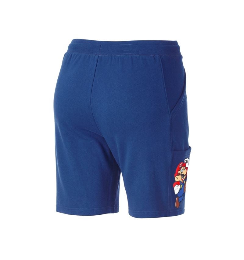 Accessoires: Super Mario Sweat short, dames + alkalisch blauw 1