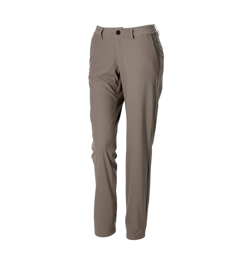 Werkbroeken: Werkbroek Chino e.s.work&travel, dames + omber bruin 3