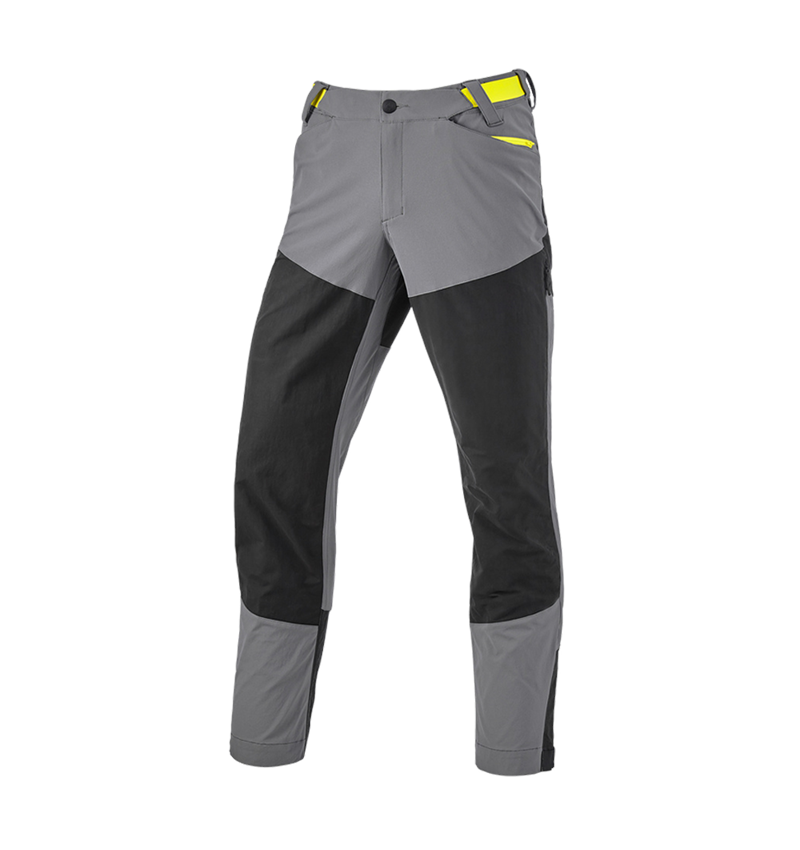 Werkbroeken: Hybrid Functionele broek e.s.trail + bazaltgrijs/zuurgeel 5