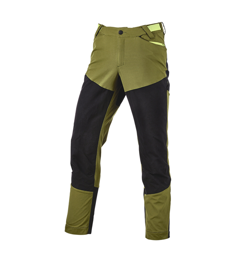 Werkbroeken: Hybrid Functionele broek e.s.trail + jeneverbesgroen/limegroen 6