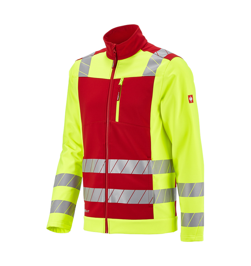 Onderwerpen: Veiligheids-softshell-jack e.s.motion 24/7 + rood/signaalgeel 4